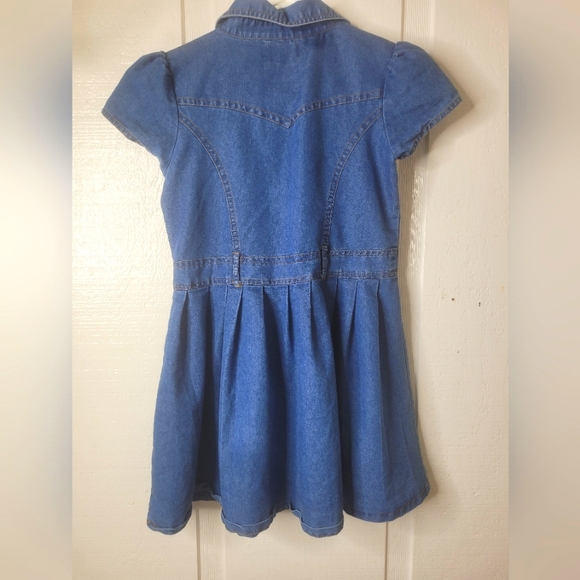 Denim Denim Short Sleeve Girls/KIDS Sz L (10/12) - Picture 4 of 5